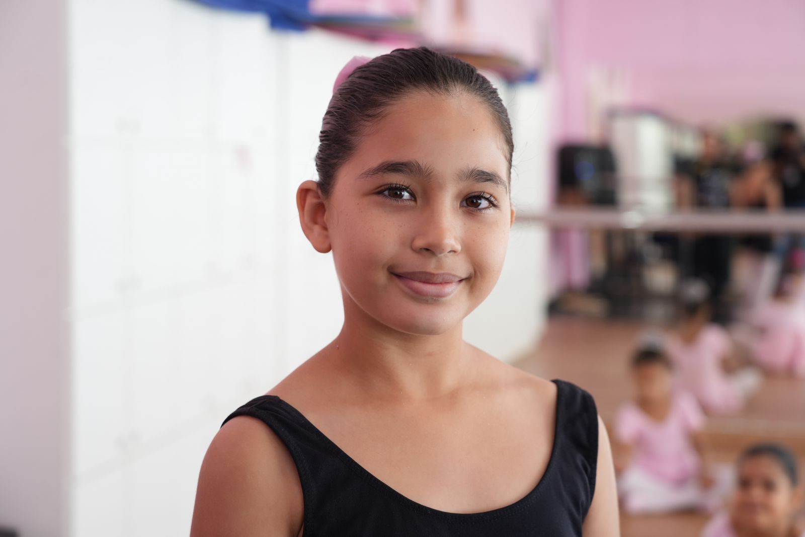 Nicole Costa começou no ballet por incentivo da família e já percebe mudanças