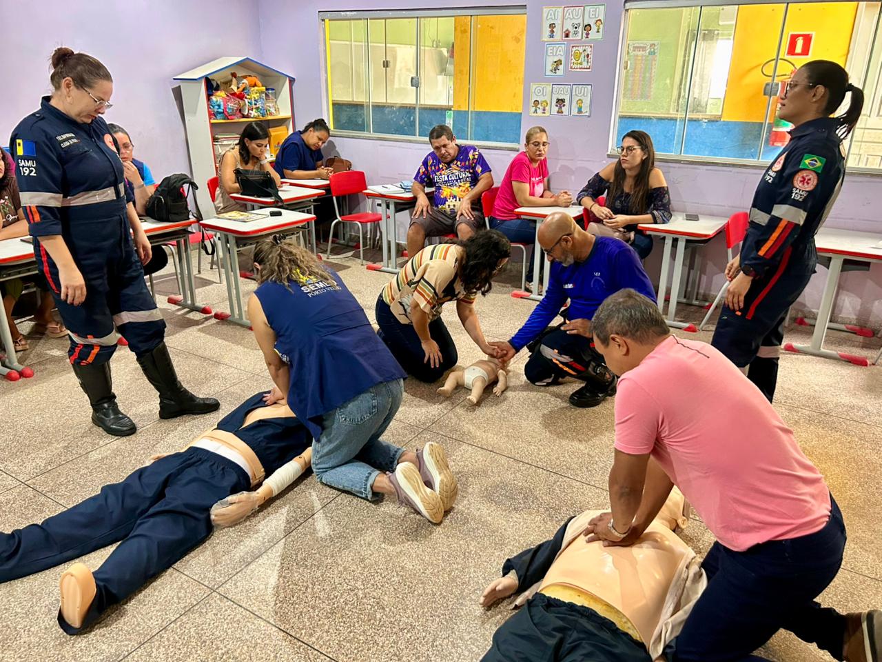 Projeto Samuzinho nas Escolas capacita profissionais da educação em primeiros socorros